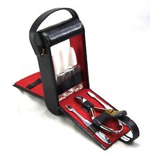 vintage folding camera shaped vanity case manicure c.1960