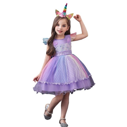 Licorne fille fête - fille, robe