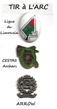 3 Pin's TIR A L'ARC - ARCHERS