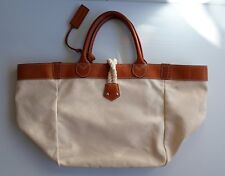 RALPH LAUREN SAC CUIR ET TOILE
