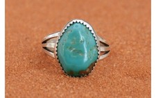 bague argent turquoise femme
