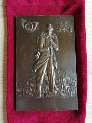 Plaque bronze - plaque,
