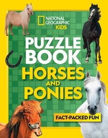 Puzzle book horses and ponies - book,