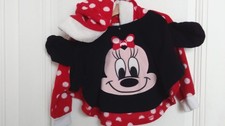 PONCHO + CAPUCHE CHAUD DISNEY BEBE FILLE MINNIE EN POLAIRE IDEE CADEAU