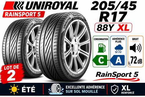 Lot pneus 205 r17 88y - 2,