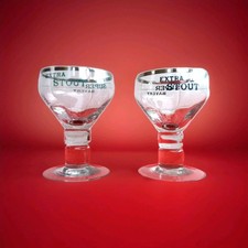 2 anciens verres a bière guinness extra stout super bavery
