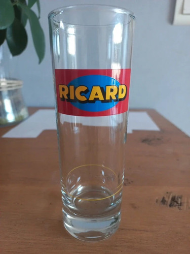Verre tube ricard - verre,