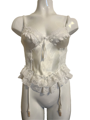 Vintage white lace - play, corset