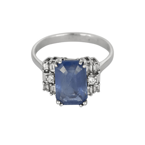 Bague blanc diamants - en, blanc,