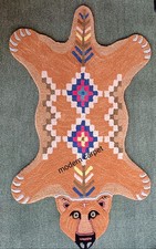 Tapis ours polaire fait main