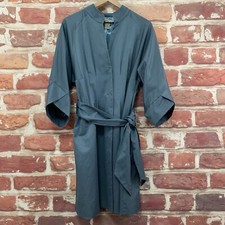 Vertigo Paris Coat Womens Large Blue Button Up Peacoat Petal Sleeve Jacket