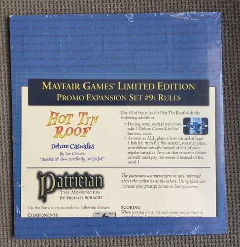 Mayfair games promo - games, extension