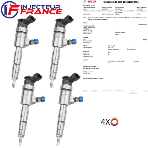 0445110566 injecteur bosch - 4x,