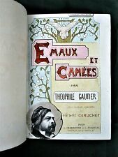 GAUTIER, ÉMAUX ET CAMÉES, illust. Art Nouveau de CARUCHET, Fasquelle 1895