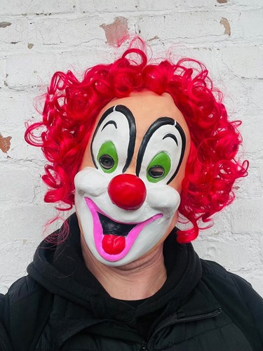 Happy souriant clown masque - souriant,
