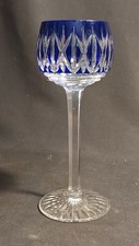 Ancien Verre Couleur Bleu en