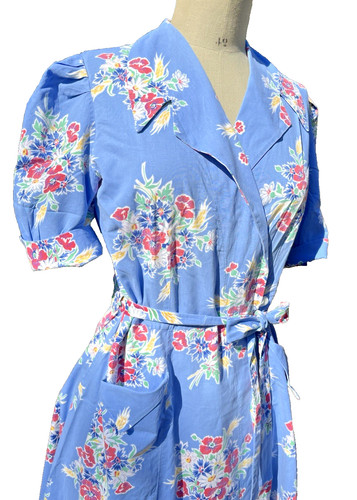 Ancienne robe blouse coton - robe/,