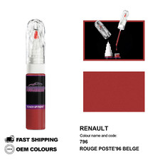 POUR RENAULT ROUGE POSTE'96 BELGE 796 Kit de fixation pinceau stylo peinture ...