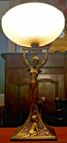 Lampe table bronze - de,