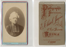 Thiel, Reims, religieux CDV vintage albumen. Tirage albuminé  6,5x10,5  
