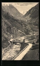 CPA Merens, Route d´Espagne