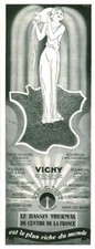 Antique Vichy Thermal Basin Centre de France 1935 Magazine Issue Advertising
