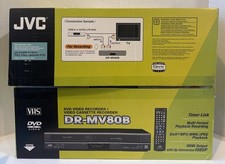 Open Box JVC DR-MV80B DVD Video Recorder VCR VHS Combo Player HDMI Remote Read