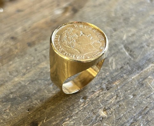 Bague pièce carats 10 - 9,