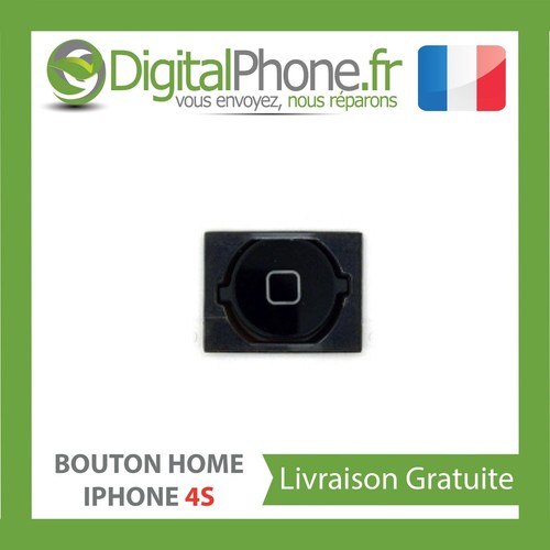Bouton home noir - bouton, iphone