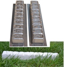 2 pièces moules en béton en plastique ABS bordure de jardin - fabricant de pi...