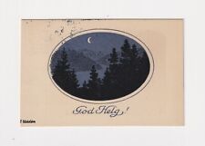 SWEDEN MINIATURE POSTCARD "GOD HELG!"  BY J. UDDEN POSTED 1918 TO UPPSTROM.