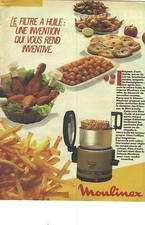 ADVERTISING 1988 MOULINEX the oil filter fryer