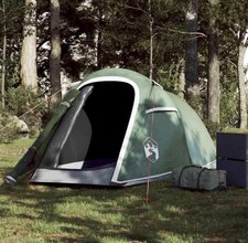 Tente De Camping Tunnel 2 Personnes Vert Imperméable Abri De Camping 272x95cm