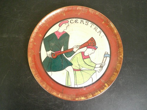 Assiette decor tapisserie - assiette, de