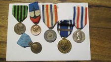 FRANCE  Lot de 6 médailles