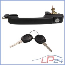1x POIGNÉE DE PORTE AVANT GAUCHE + SERRURE + BARILLET + CLÉ POUR VW GOLF 4 1E