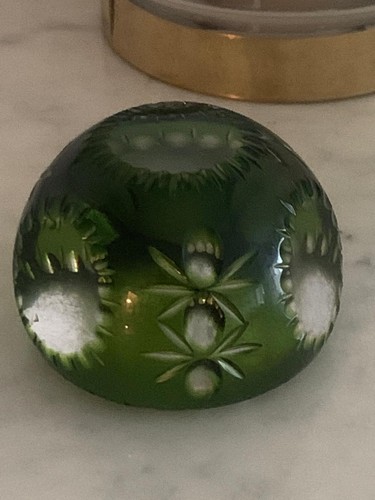 Boule presse papier cristal - boule,