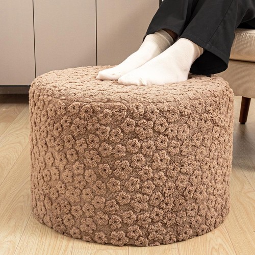 Boho round pouf ottoman comfy - pouf,