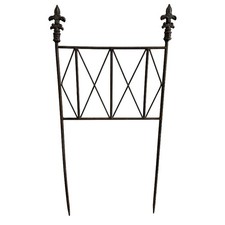 Barrière jardin fer Fleurs de