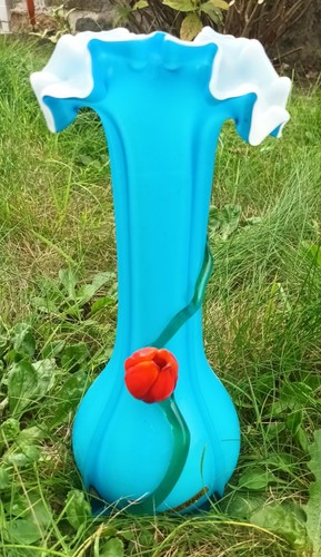 Vase vintage opaline - vintage, en