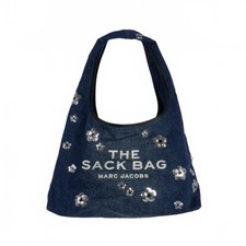 Marc Jacobs Sequin Daisy Denim Sack Bag the Shoulder Indigo Handle length: Used