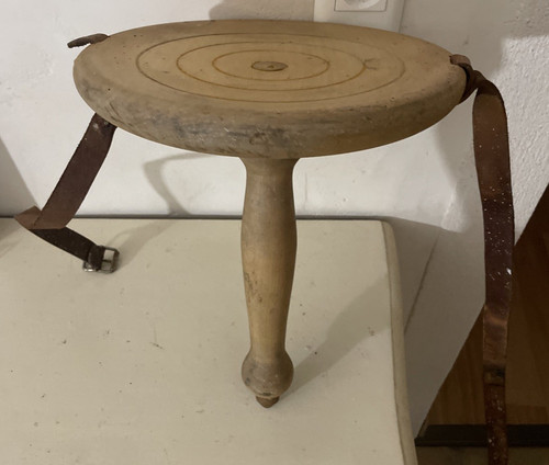 Ancien tabouret traite - ancien,