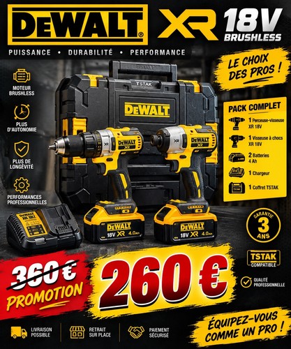 Dewalt 18v sans balais - 18v,