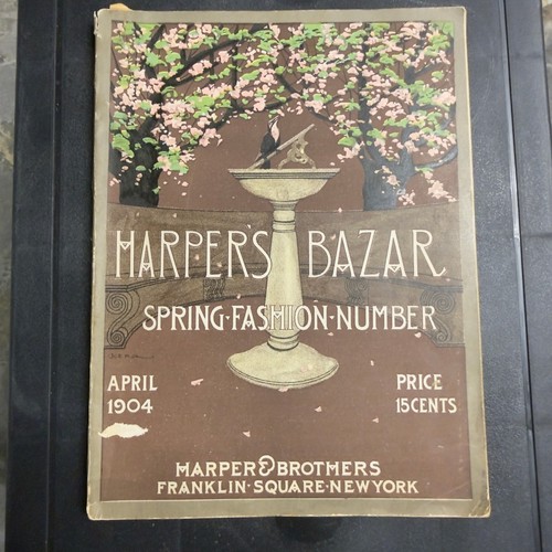 Antique harpers bazar april - harpers,