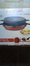 TEFAL Raclette Grill Plancha Colormania Rouge - RE12A512 - 6 Personnes - Neuf