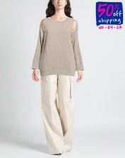 RRP€1150 STELLA McCARTNEY Jumper IT38 US2-4 XS Linen Blend Cut Out Elbow Patches