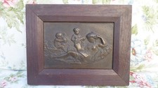 Tableau bas relief plaque de