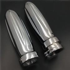 1 "Poignées Chrome pour Harley Honda Kawasaki Suzuki Yamaha  Chopper NOUVEAU