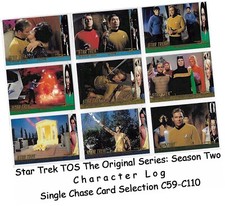 Star Trek Tos Original Séries Saison 2 - Personnage Log Carte Sélection C59-C110