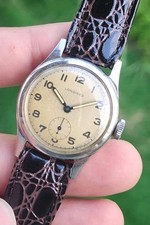 Vintage 1940’s Longines Cal. 10L Military WWII Men's 31mm Manual Wind Watch 